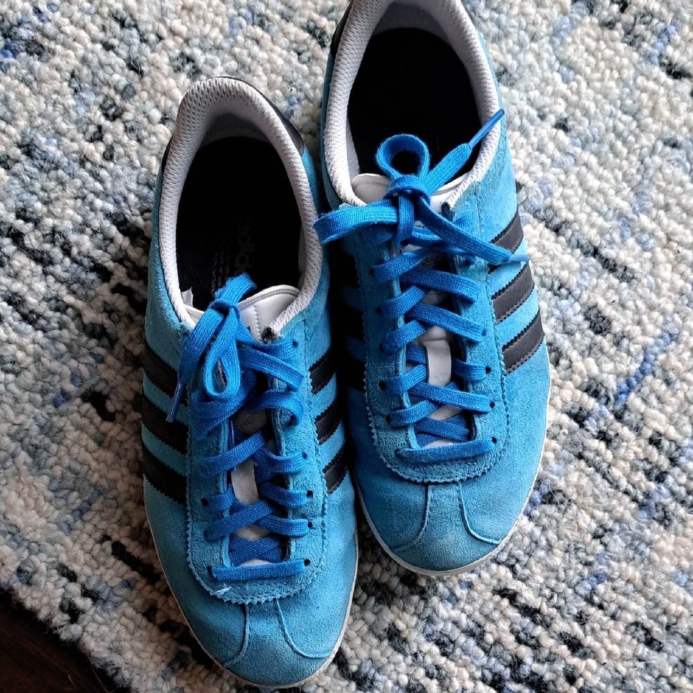 Adidas Blue Suede Sneakers